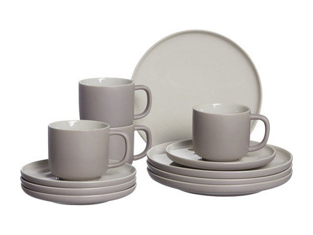Ritzenhoff & Breker Service à café JASPER, 12 pièces, taupe