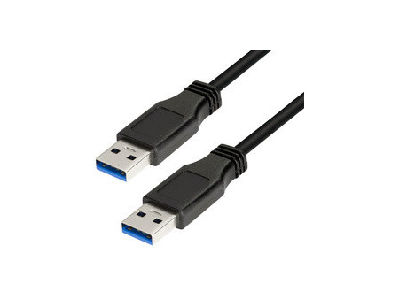 LogiLink Câble USB 3.0, USB-A - USB-A mâle, 3 m, noir