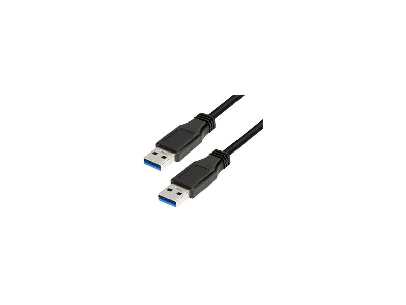 LogiLink Câble USB 3.0, USB-A - USB-A mâle, 3 m, noir