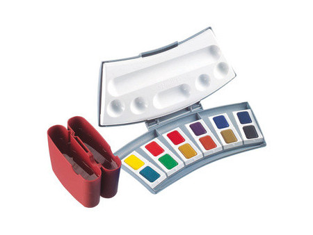 Pelikan Boîte de couleurs aquarelles d'études 725 D/24,