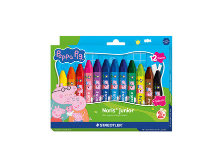 STAEDLTER Craie à la cire Noris junior Peppa, étui de 12