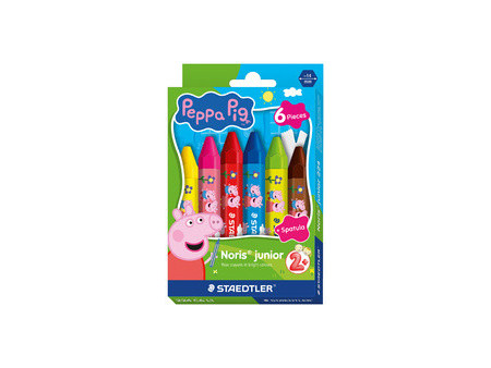 STAEDLTER Craie à la cire Noris junior Peppa, étui de 6