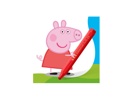 STAEDTLER Feutre Noris junior Peppa, étui en carton de 6