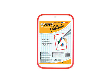BIC Tableau blanc Velleda, 2 faces, dimensions: 300 x 440 mm