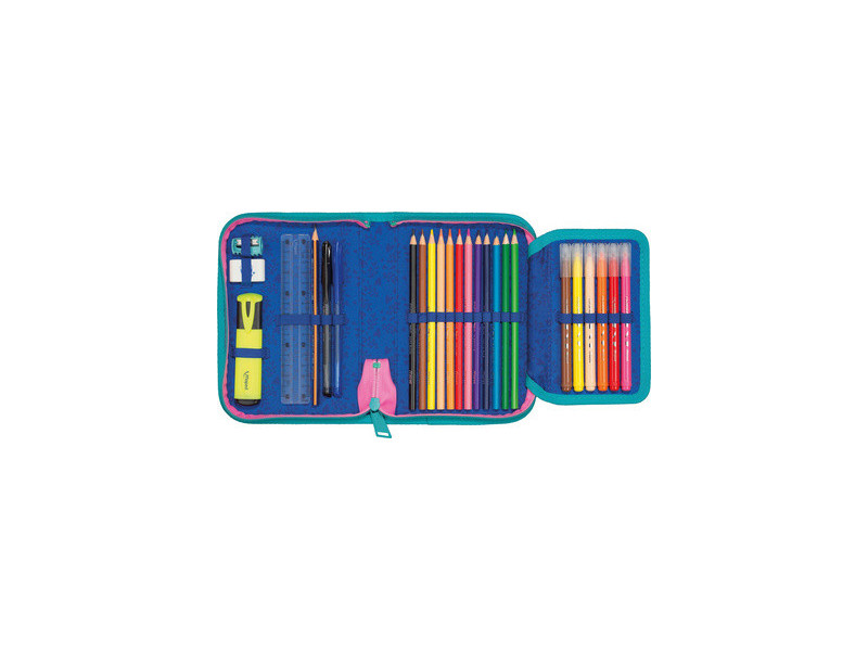 Maped Étui scolaire Football, polyester, bleu foncé / jaune
