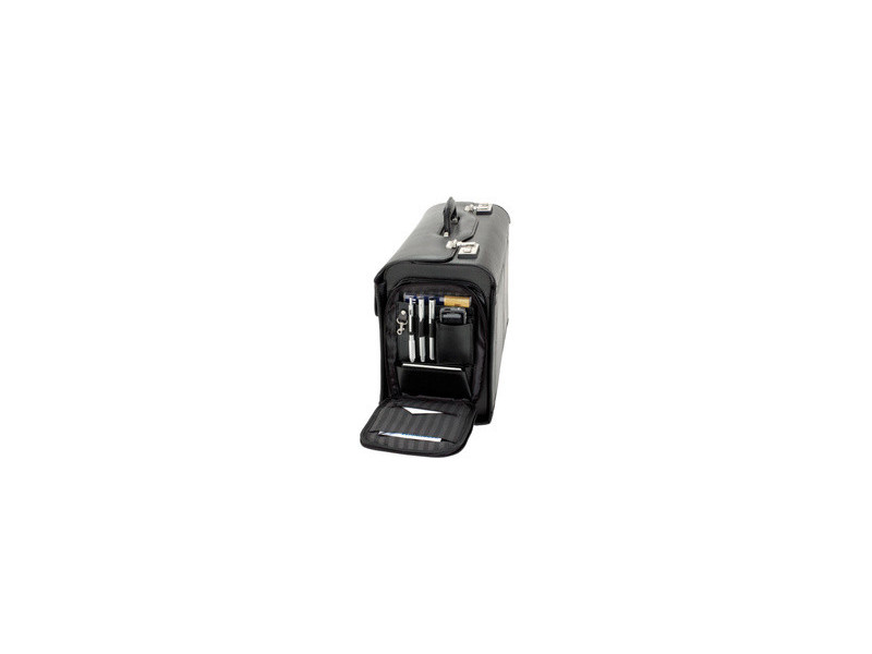 Alassio Valise pour pilotes 'VERONA', cuir, noir