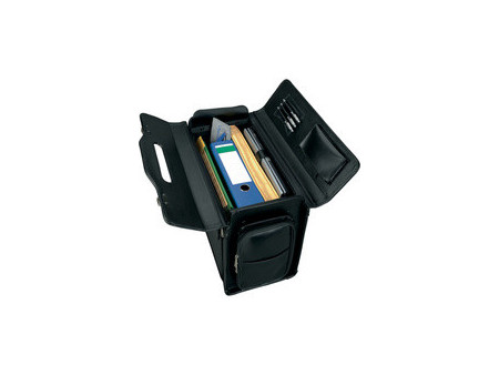 Alassio Valise pour pilotes 'VERONA', cuir, noir