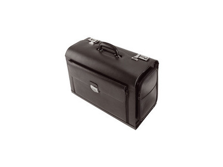 Alassio Valise pour pilotes 'VERONA', cuir, noir