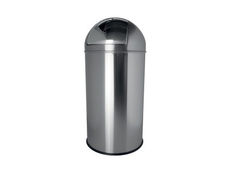 helit Poubelle en inox 'the dome', 50 litres, argent