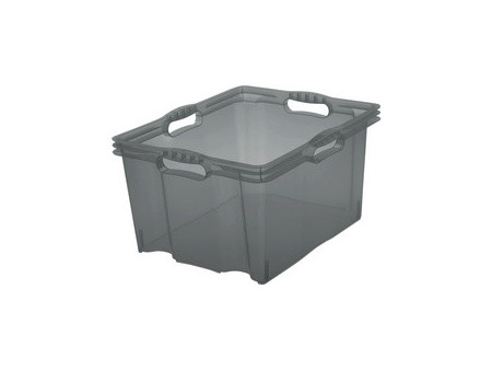 keeeper Boîte de rangement 'franz', 24 litres, crystal-grey