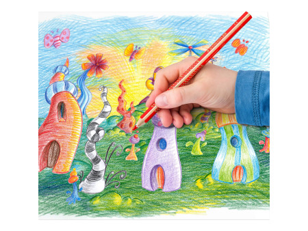 STAEDTLER Crayon de couleur Noris jumbo, étui de 10