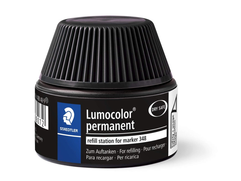 STAEDTLER Flacon de recharge Lumocolor 488 48, noir