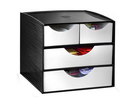 CEP Module de rangement, 4 tiroirs, noir