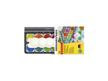 EBERHARD FABER Boîte de peinture WINNER, 12 couleurs