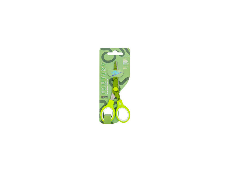 WEDO Ciseaux FANTASY 'Jungle', rond, 130 mm, vert