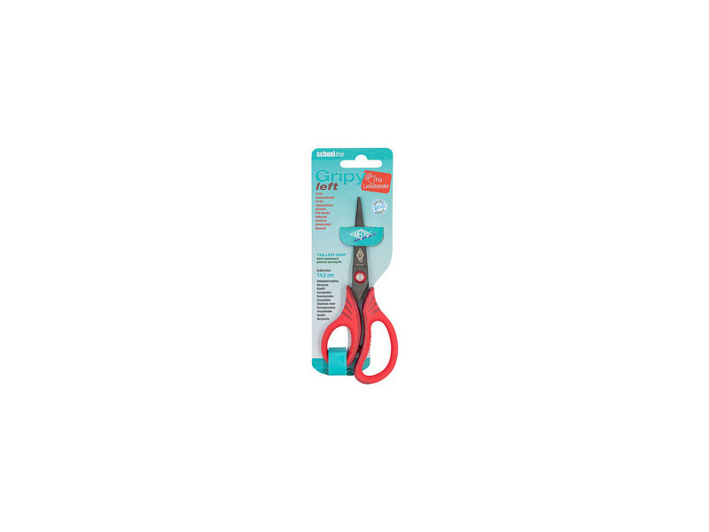 WEDO Ciseaux Gripy left, pointu, 145 mm, rouge