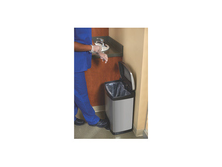 Rubbermaid Collecteur à pédale Slim Jim, en métal, 50 litres
