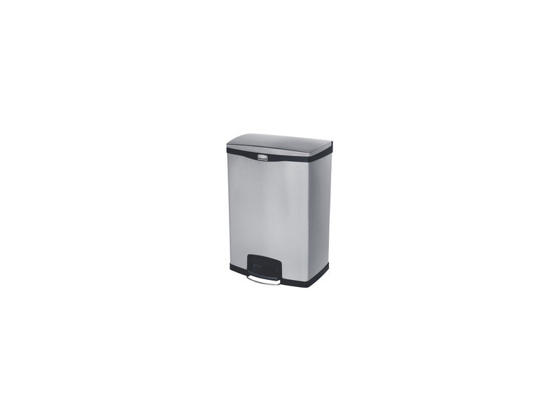 Rubbermaid Collecteur à pédale Slim Jim, en métal, 90 litres