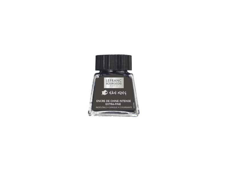 LEFRANC BOURGEOIS Encre de Chine Nan-King, 14 ml, noir