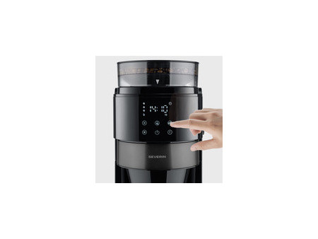 SEVERIN Cafetière électrique avec moulin KA 4830, noir