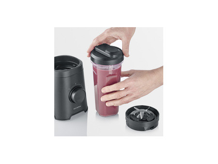 SEVERIN Smoothie Maker SM 3743, 300 W, noir mat