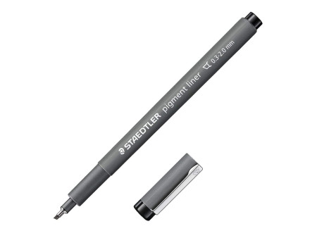 STAEDTLER Feutre à pigment, pointe biseautée