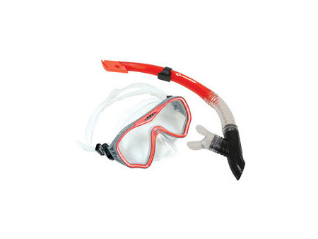 SCHILDKRÖT Set masque/tuba Junior 'Fiji', 2 pièces, rouge
