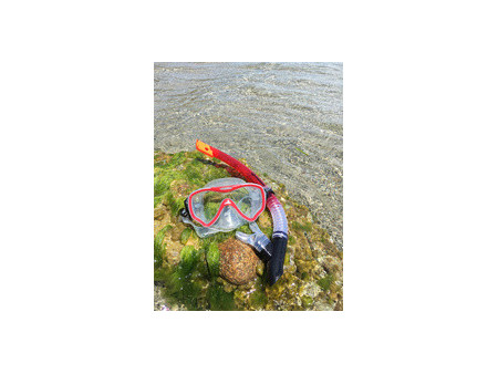 SCHILDKRÖT Set masque/tuba Junior 'Fiji', 2 pièces, rouge