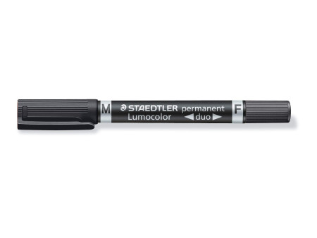 STAEDTLER Marqueur permanent 348 Lumocolor duo, étui de 4