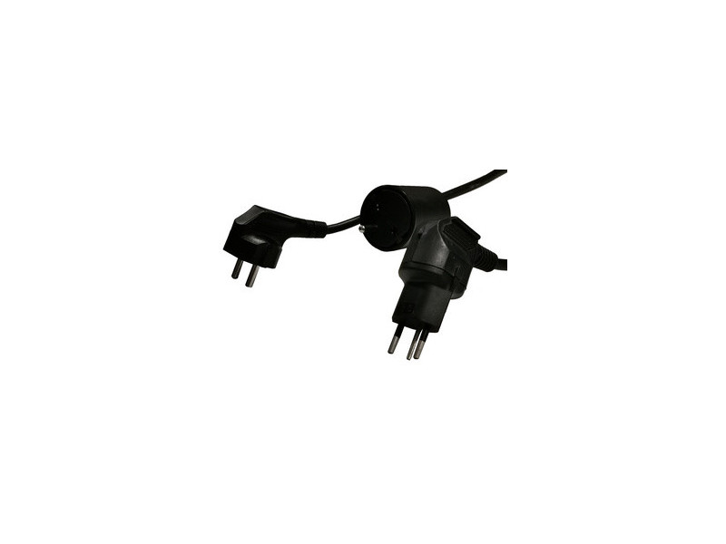 apranet adaptateur de voyage Suisse, plastique, noir