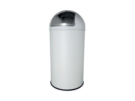 helit Poubelle en métal 'the dome', 50 litres, noir