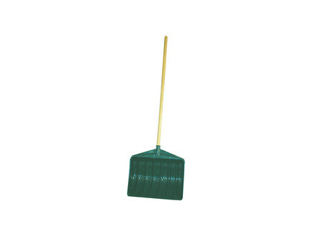 EDA Pelle à neige avec manche en bois, largeur: 460 mm, vert