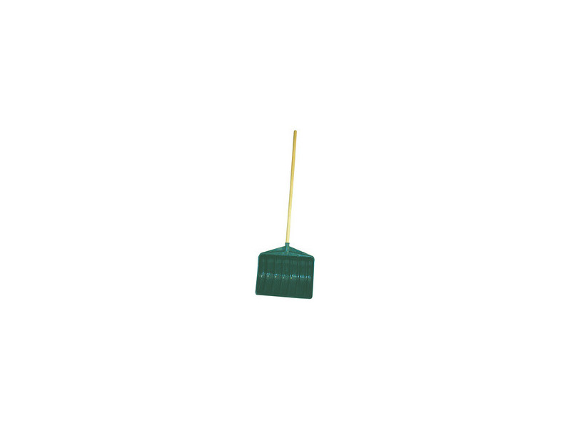EDA Pelle à neige avec manche en bois, largeur: 460 mm, vert