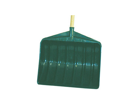 EDA Pelle à neige avec manche en bois, largeur: 460 mm, vert