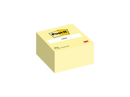 Post-it Bloc-note cube notes, 76 x 76 mm, jaune
