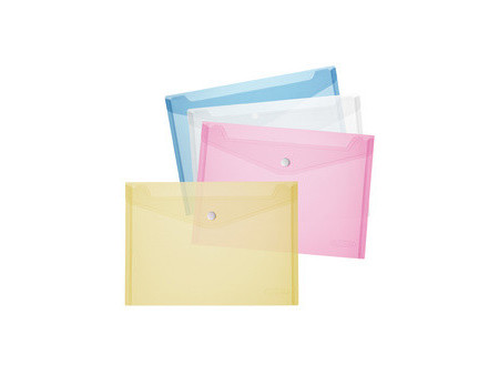 herlitz Pochette à documents, A5, PP, blanc / transparent