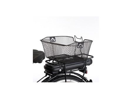 FISCHER Panier pour porte-bagages de vélo, noir