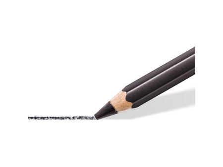 STAEDTLER Crayon Mars Lumograph black, étui métallique de 6