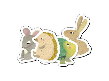 APLI kids Puzzle 'My first Bébés animaux', 12 pièces