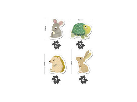 APLI kids Puzzle 'My first Bébés animaux', 12 pièces