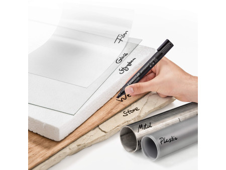 STAEDTLER Marqueur permanent 350 Lumocolor, étui de 8