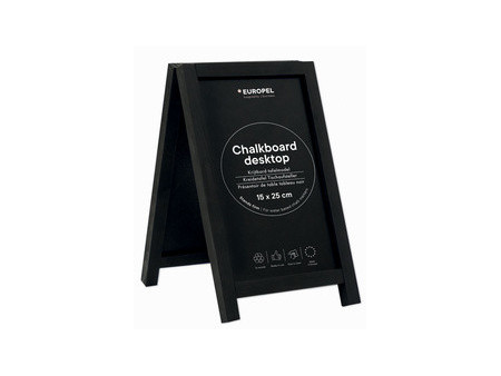 EUROPEL Ardoise de table, mini, noir