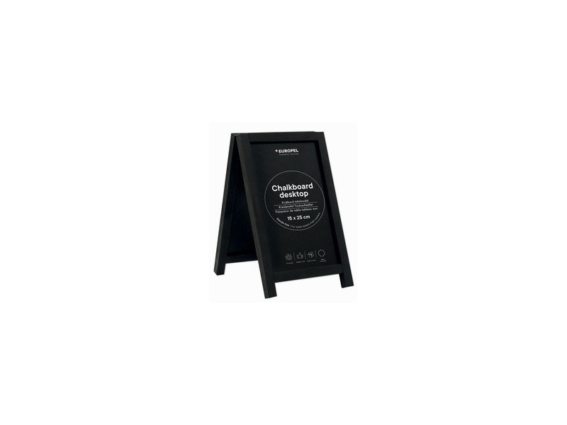 EUROPEL Ardoise de table, mini, noir