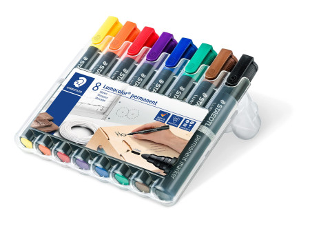 STAEDTLER Marqueur permanent 352 Lumocolor, étui de 8