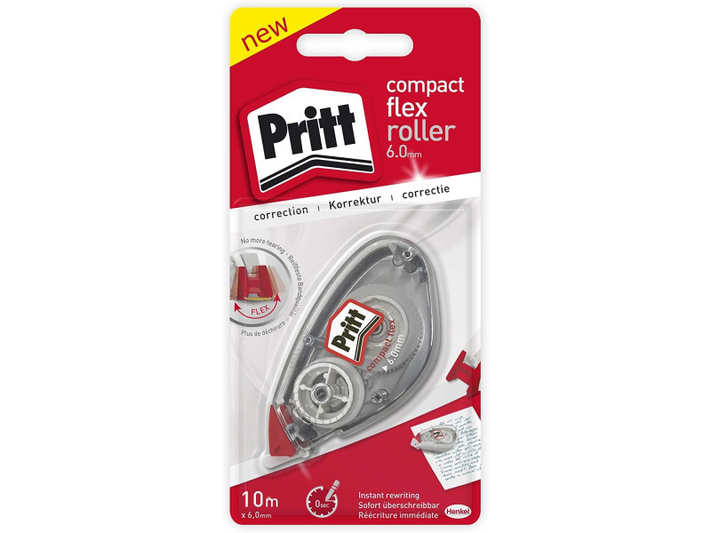 Pritt Roller correcteur Compact Flex, 6,0 mm x 10,0 m