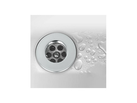 metaltex Filtre de lavabo, acier inoxydable, diamètre: 75 mm