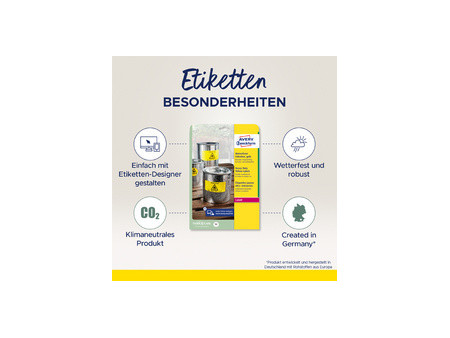 AVERY Zweckform Etiquette film, 63,5 x 29,6 mm, jaune