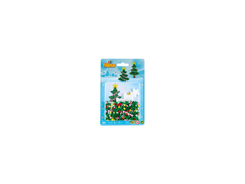 HAMA Perles à repasser midi 'Arbre de Noël', sous blister
