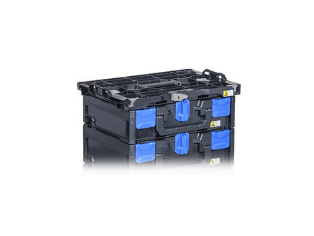 allit Boîte de rangement EuroPlus MetaBox 340, noir/bleu