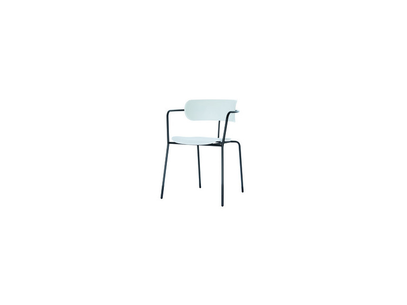 PAPERFLOW Chaise visiteur BISTRO, set de 2, blanc